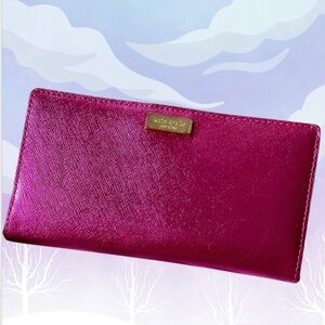 Kate Spade New York ♠️ Stacy Laurel Way Bifold Wallet WLRU3246 in Bajarose